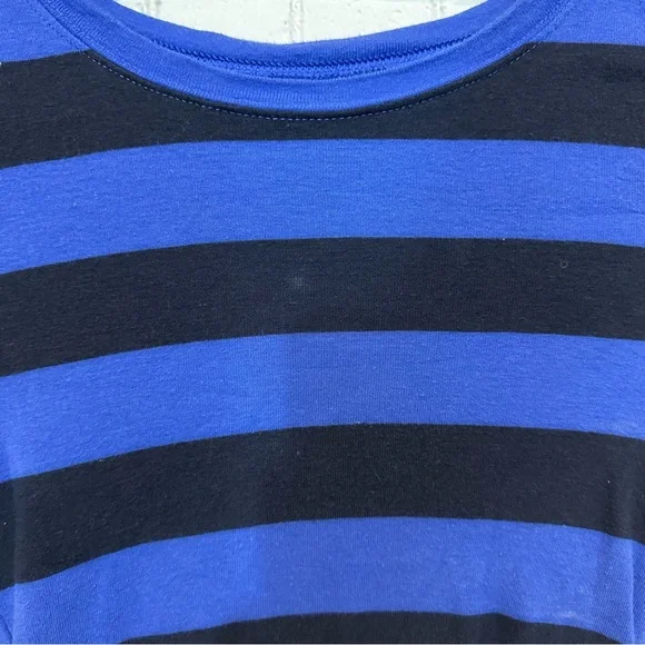 Old Navy blue and black striped long sleeve shirt - Picture 4 of 4